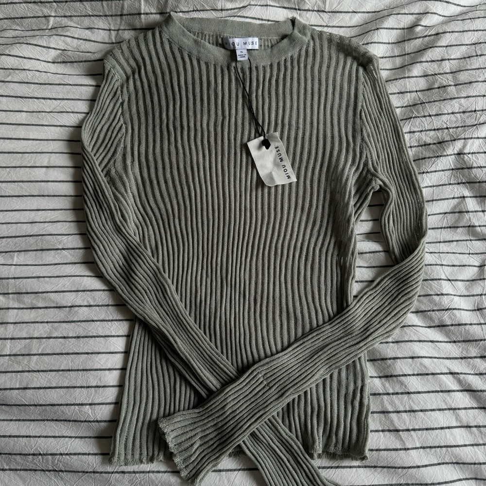 Miou Muse Sheer top